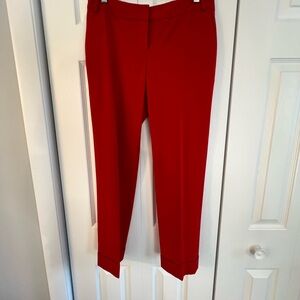 Express Vibrant Red Womens Dress Pants